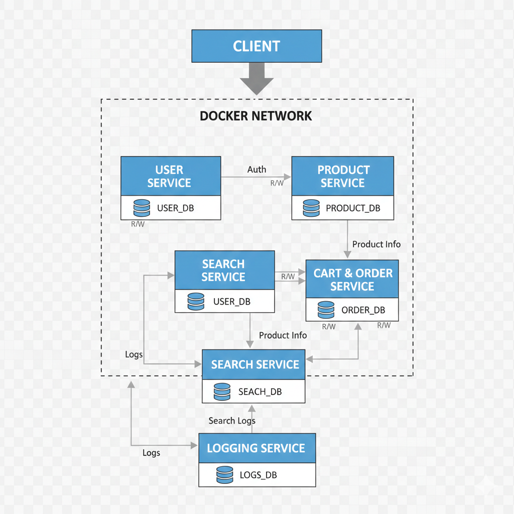 Microservices architecture diagram